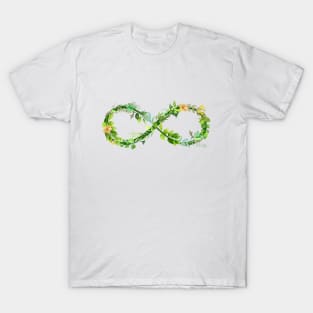 FLORAL INFINITY ARTWORK - ALSO THE SYMBOL FOR AUTISM AWARENESS T-Shirt